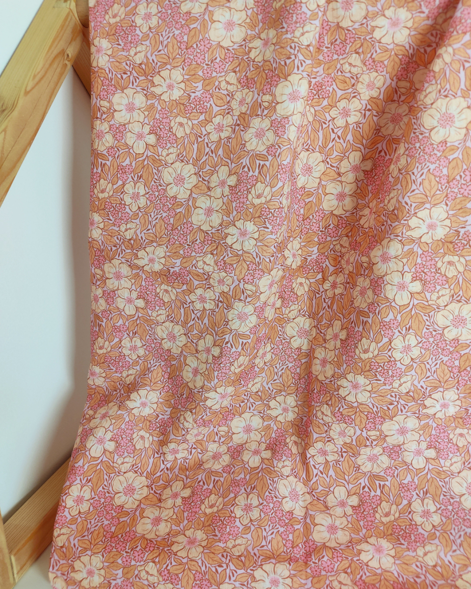 garden blooms lilac & peach