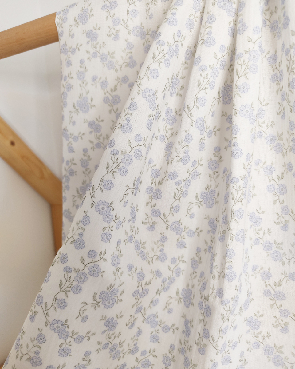 tiny flowers blue mini