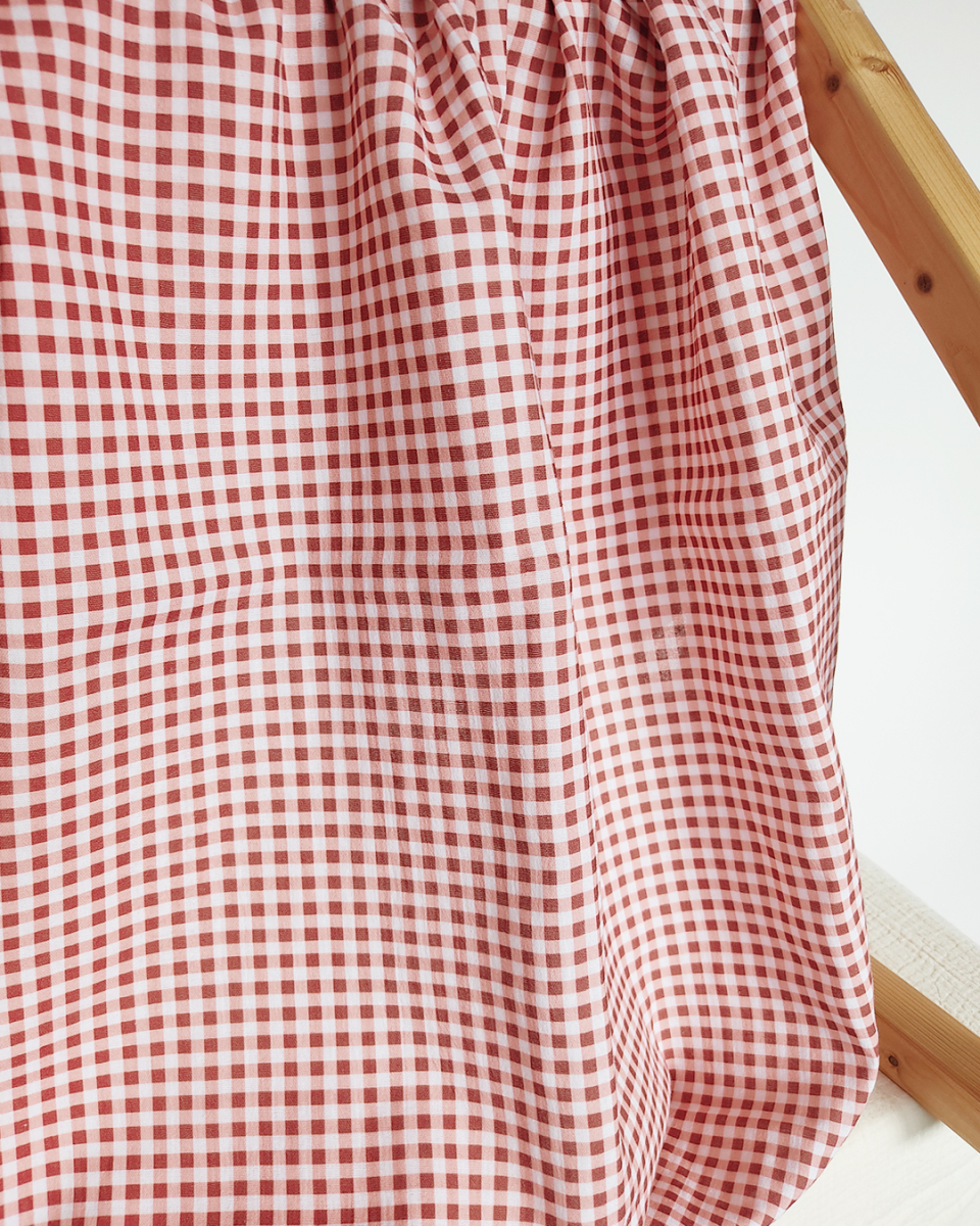 vichy gingham berry red