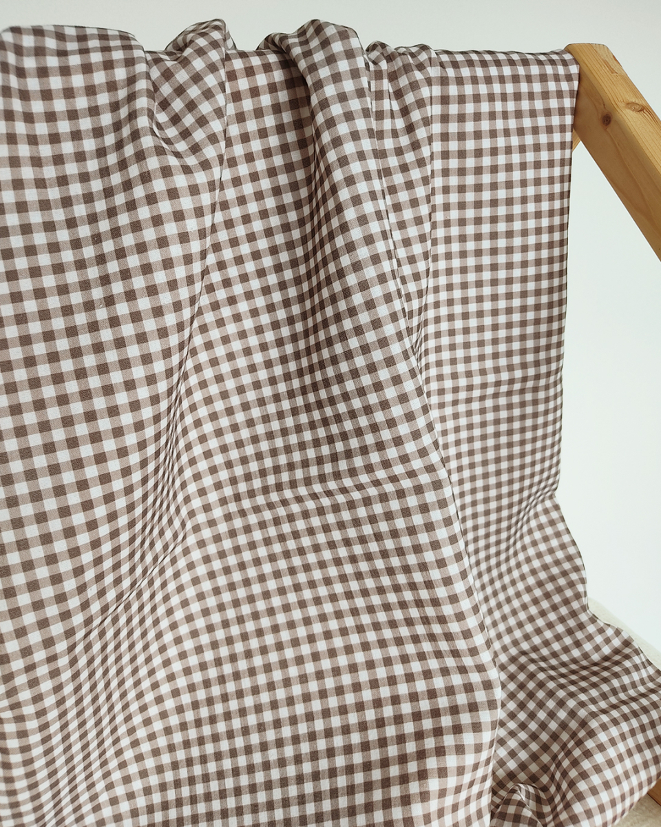 vichy gingham chocolate