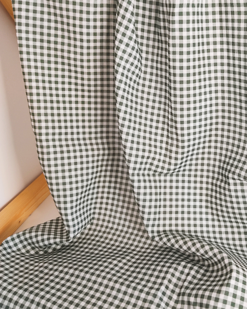 vichy gingham fir green