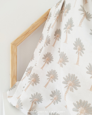 PALM TREE sage and cream