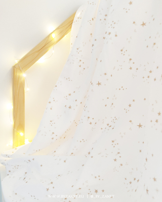 stars beige & white - 20 cm