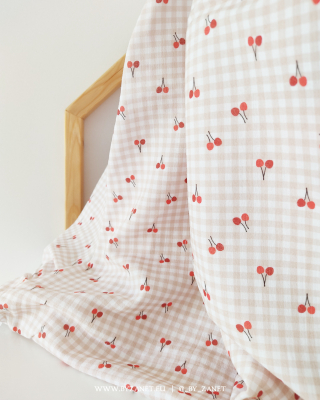 vichy cherries beige