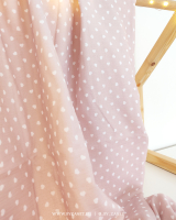 hearts rose pink & white