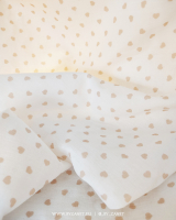 hearts white & beige