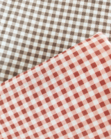 vichy gingham chocolate