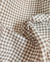 vichy gingham chocolate