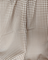 vichy gingham chocolate