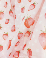Strawberry girl - strawberries on pink