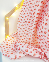 Strawberry girl - strawberries on pink mini