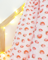 Strawberry girl - strawberries on pink mini