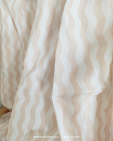 wavy stripes - beige & cream mini