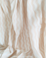 wavy stripes - beige & cream mini