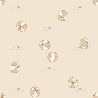 BEACH BALLS beige - 30 CM