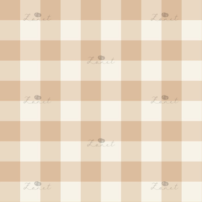 GINGHAM beige - 20 CM