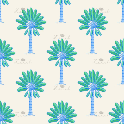 Palm tree boys geen blue - 24 cm