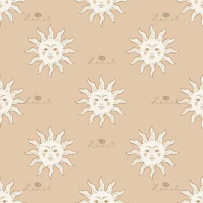 SUN FACE beige - 30 CM