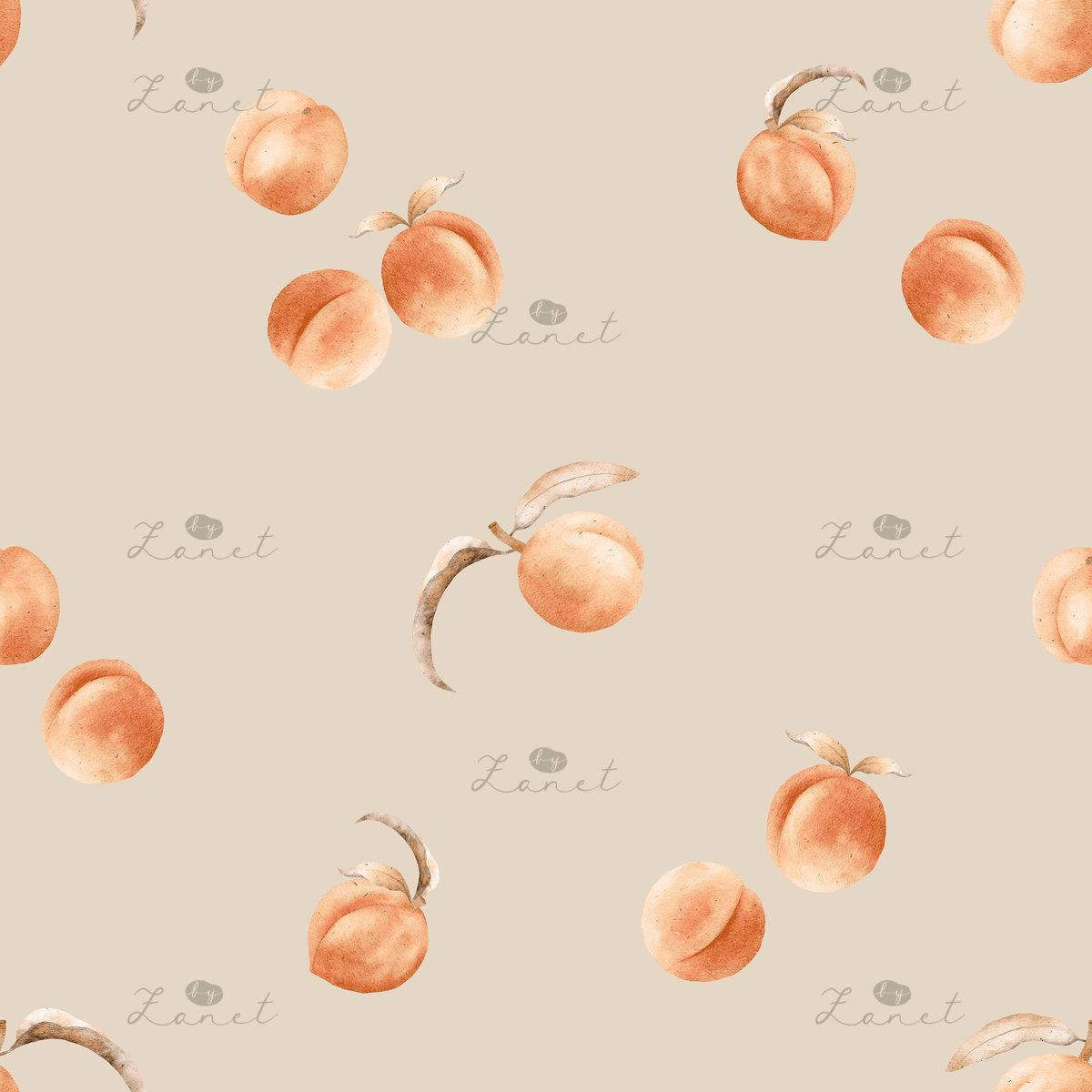 Peach - white swan 40 cm