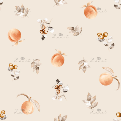 Peach and berries - natural 20 cm