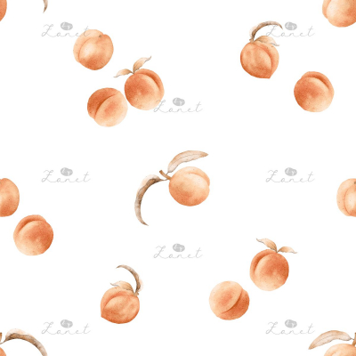 Peach - white 20 cm