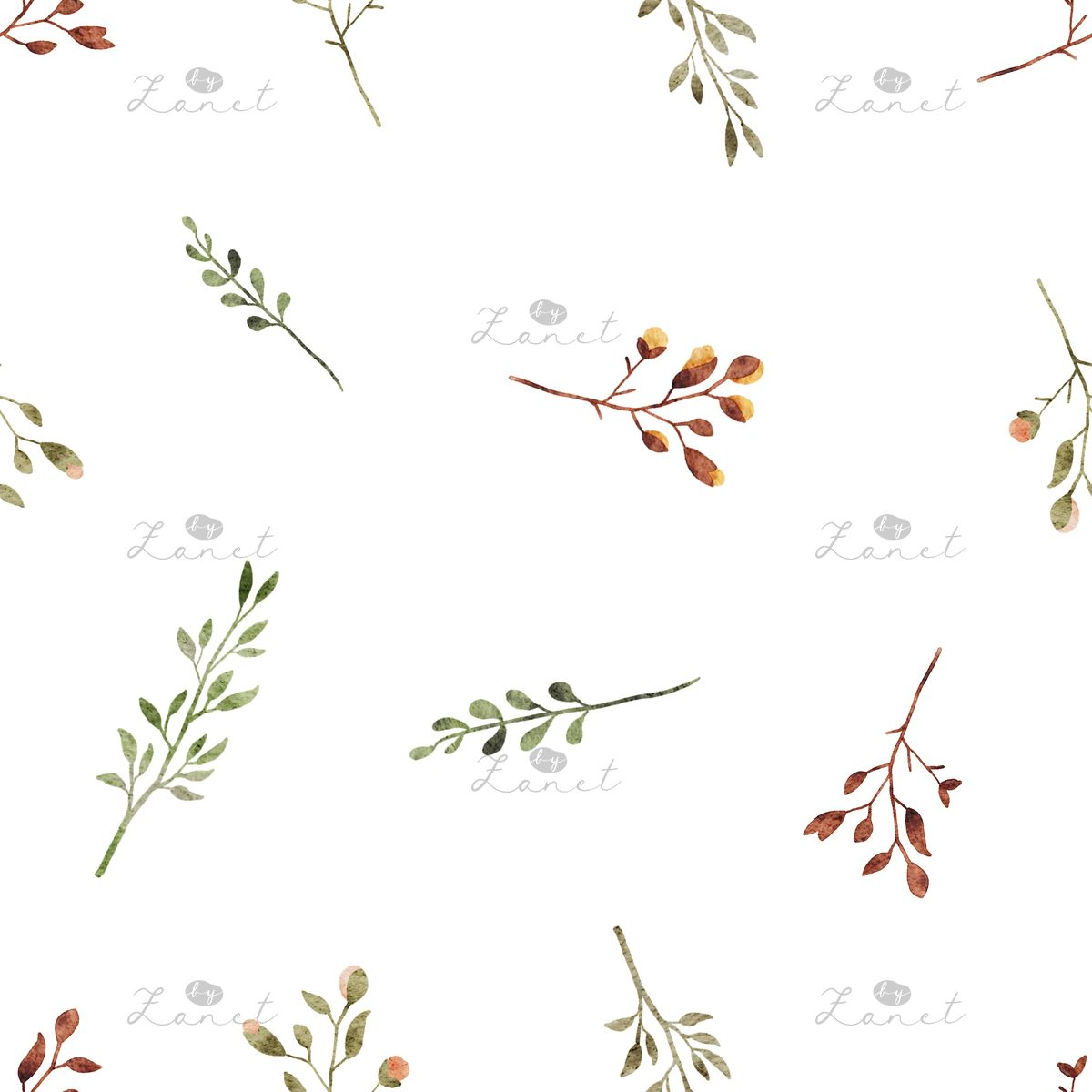 sprigs white - 20 cm