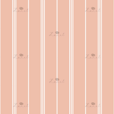 ticking stripes peach - 20 cm
