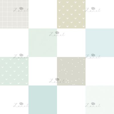CHEATER QUILT mint - 20 CM