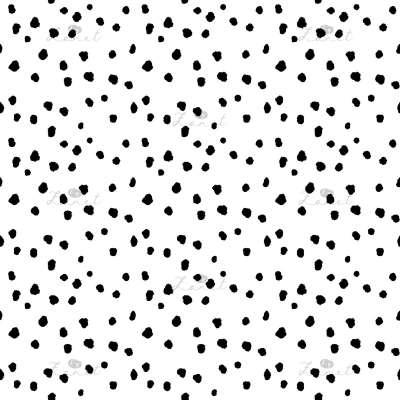 Abstract ink spots black on white mini - 15 cm