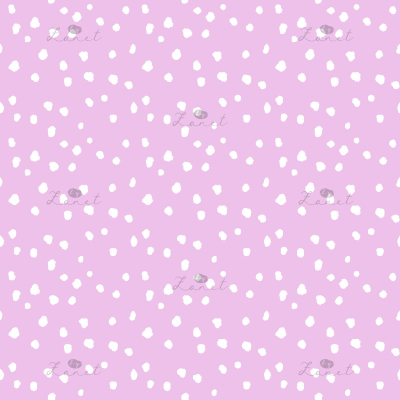 Abstract ink spots white on lilac mini - 15 cm