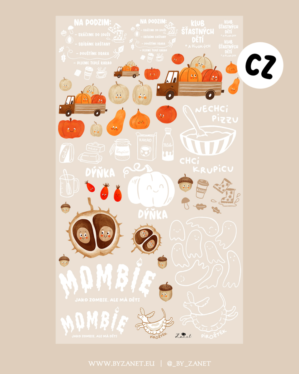 heat transfer sheet 100 cm autumn (CZ)