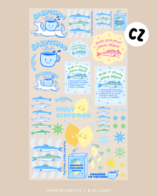 heat transfer sheet 100 cm babyccino boy (CZ)