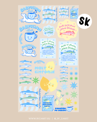 heat transfer sheet 100 cm babyccino boy (SK)