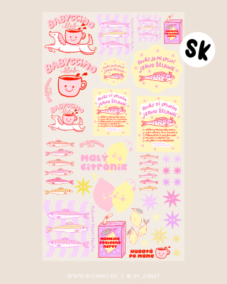 heat transfer sheet 100 cm babyccino girl (SK)