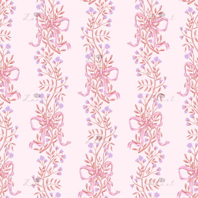 floral stripes pink & lilac - 15cm