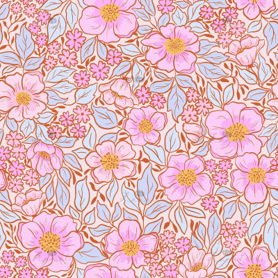 garden blooms candy pastels - 15 cm