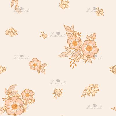 garden bouquet peach - 15 cm