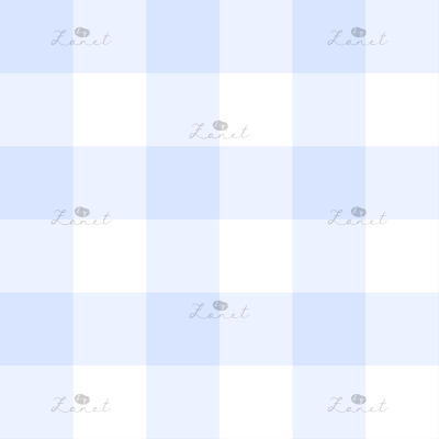 gingham light blue - 12 cm