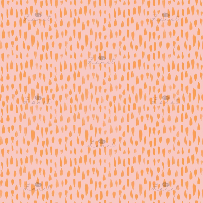 brush stroke dots orange  - 20 cm