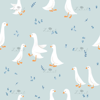 goose and berries blue - 15 cm