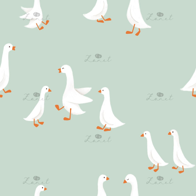 goose minimalistic teal green - 15 cm