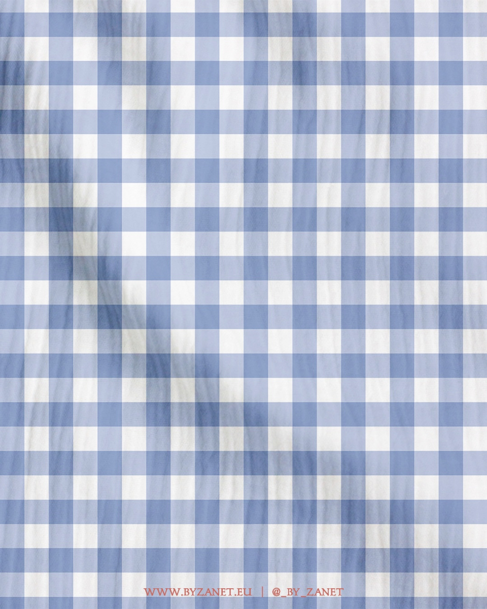 Vichy cornflower blue - 5mm