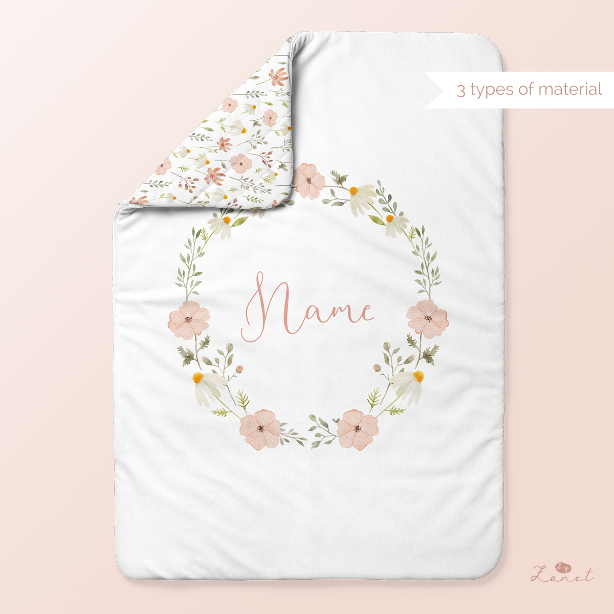 Cut & sew - baby blanket with name