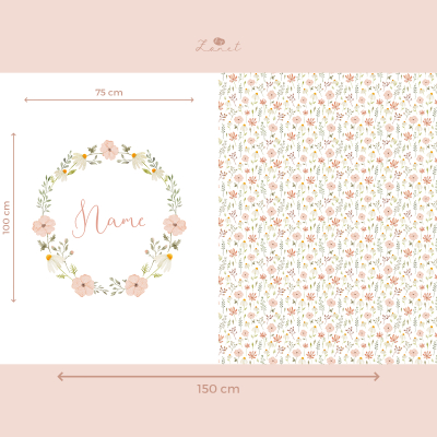 Cut & sew - baby blanket with name