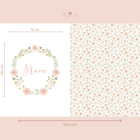 Cut & sew - baby blanket with name