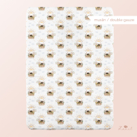 Cut & sew - safari baby blanket with name